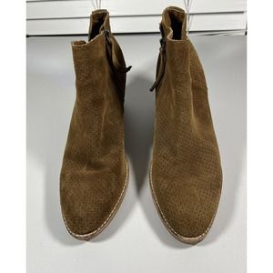 Dolce Vita Avie Ankle Boots, Women's Size 10, Brown Suede MSRP $140